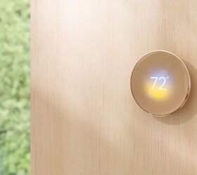 nest unveils 4th gen learning thermostat with ai enhancements, Nest Thermostat Polished Gold Photo Credit Google